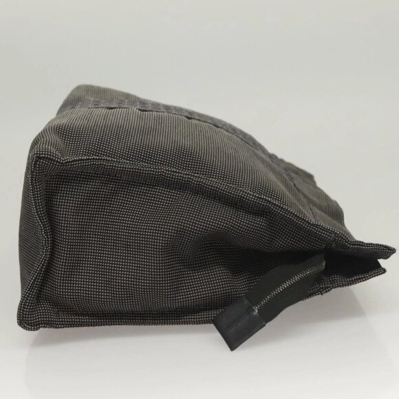 HERMES Her Line Clutch Bag Canvas Gray Auth 118940 - Picture 6 of 16